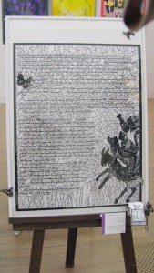 細かい切り絵でした